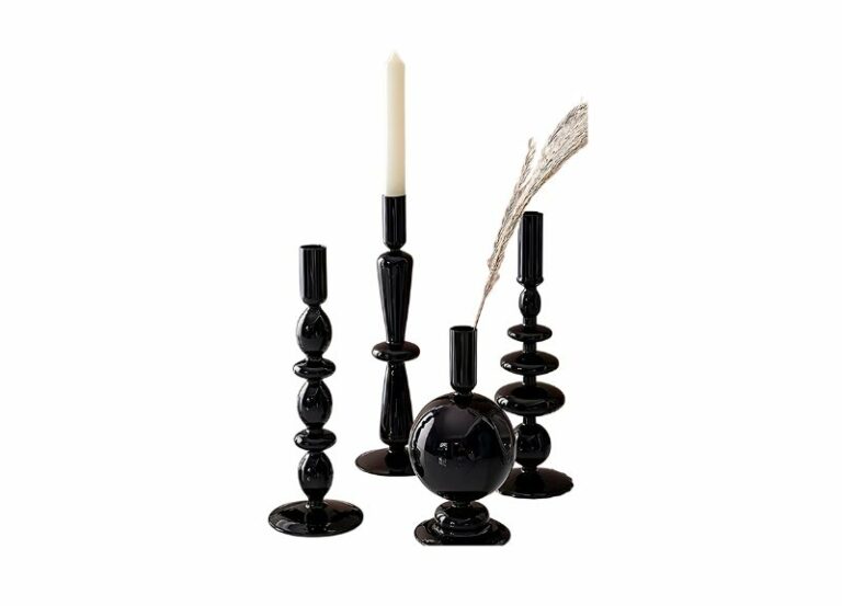 Modern Black Candlesticks