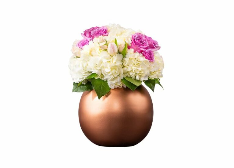 Rose Gold Ball Vase