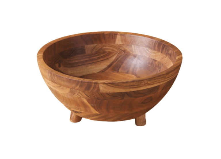 12in Wooden Salad Bowl