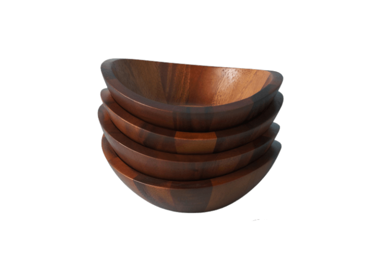 8in Wooden Salad Bowl